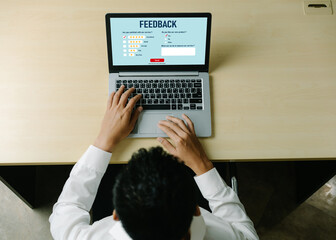 Poster - Customer feedback and review analysis by modish computer software for corporate business