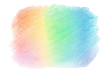 Poster - Watercolor texture featuring vivid hues spreading across transparent canvas background