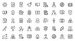 © BUDENGRMX - Vector Icons Set of Collection of Outline Business and Human Resource Icons. Vector Illustrations. EPS Editable