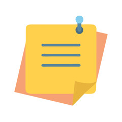 Poster - Yellow sticky notes with blue lines pinned on a black background for reminders