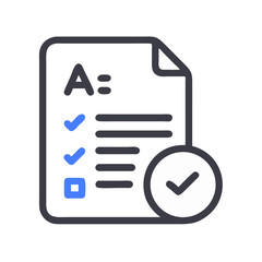Poster - Graded assignment with checkboxes and an A equals perfect grade displayed prominently.