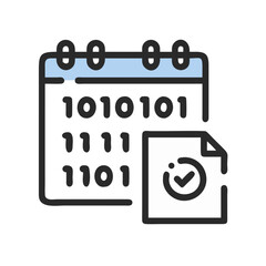 Poster - Calendar and Checkmark Icon Representing Deadline and Task Completion