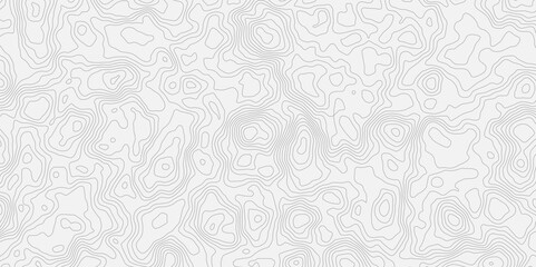 Poster -  topographic map with contour lines creating a seamless pattern showcasing elevation and terrain details for showcasing elevation for design use visually engaging and modern illustration.