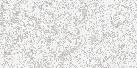 Poster -  topographic map with contour lines creating a seamless pattern showcasing elevation and terrain details for showcasing elevation for design use visually engaging and modern illustration.
