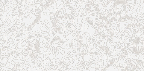 Aufkleber - Topographic white and bright light grey stylized line essential for effectively communicating the focus and scope of a map or survey. A well-crafted provides clarity on the geographic area.