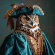 © Power Of Future - Impressive owl dressed as a fearless pirate in a satin gown and feathered hat