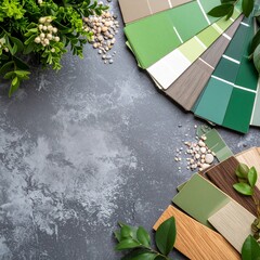 Poster - Variety of colorful tiles displayed showcasing texture and design options for interiors