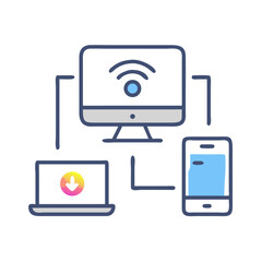 Poster - Connected devices for data transfer via wireless network