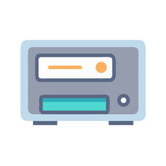 Poster - Flat illustration of a modern information appliance technology device