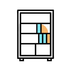 Poster - Minimalist block illustration on White Background with geometric shape