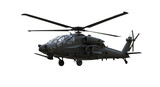 Helicopter isolated on white or transparent background. PNG