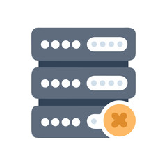 Poster - Server stack with error notification data center infrastructure failure