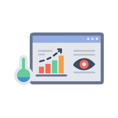 Aufkleber - Data analysis and scientific research leading to company growth