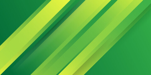 Poster - Abstract green nature gradient color oblique lines.  Light stripes minimal contemporary wallpaper background. Memphis Diagonal Lines.ideal for banner, header, cover, billboard, brochure, social media.