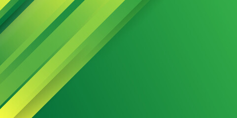 Poster - Abstract green nature gradient color oblique lines.  Light stripes minimal contemporary wallpaper background. Memphis Diagonal Lines.ideal for banner, header, cover, billboard, brochure, social media.