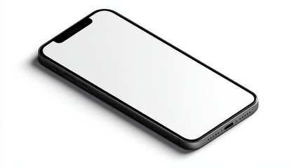 Poster - Modern smartphone with large full screen display sleek black design premium mobile device with edge-to-edge screen high-resolution touch screen technology