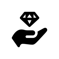 Poster - abstract geometric diamond shape with angular design and interior lines creating a modern minimalist