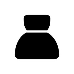 Poster - Illustration of a stylized black fruit with white spots and small protrusions on a white background