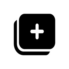 Poster - White letter p inside a black circle creating a simple graphic design for parking or other designations