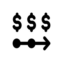 Poster - White letter p inside a black circle creating a simple graphic design for parking or other designations