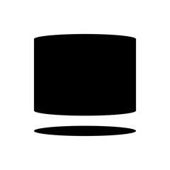 Poster - A simple black exclamation mark on a white background with clear and distinct visual representation of the symbol