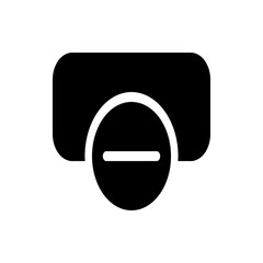Poster - A black and white graphic depicting a document icon with a large x symbol overlayed on the lower right corner