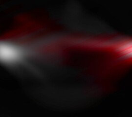 Poster - Abstract streaks of red and white light moving diagonally in digital artwork, with dark background