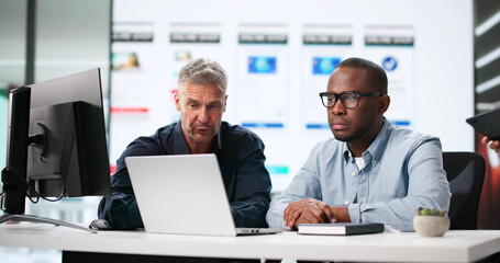 Poster - Diverse Team Of UI Designers Creating Mobile App UX