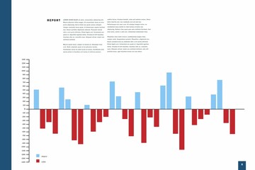 Poster - Business interface with graphs and data