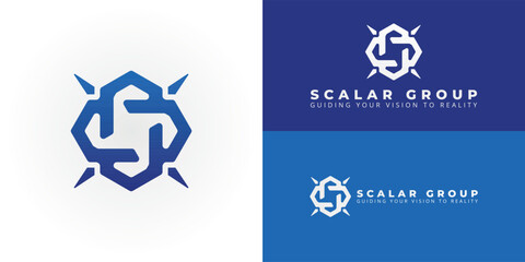 Poster - An emblem for a management consulting company, subtly forming the initials SG within a modern, interconnected design. It conveys strategic guidance, synergy, and precision for transformative growth.