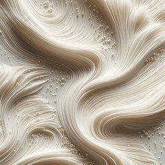 Leinwandbilder - Creamy White Paper Layers Abstract Art