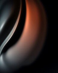 Poster - Mystical interplay of metallic and fiery hues in fluid abstract backdrop
