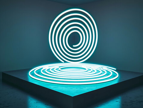 Neon Spiral Light