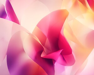 Poster - Abstract ribbons flow with smooth gradients