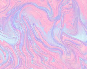 Poster - Pastel swirl of marbled paper design