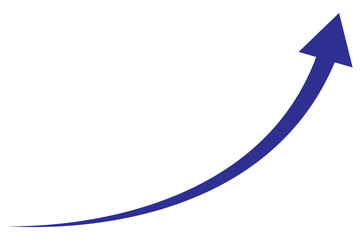 Wall Mural - wavy curved long arrow icon. long line arrow vector. flat style arrow symbol. arrow on a transparent