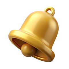 Poster - gold notification bell 3d rendering isolated on white