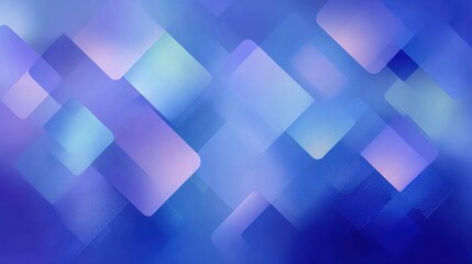 Poster - A vibrant blue abstract background featuring blurred shapes and colors, ideal for various design projects.
