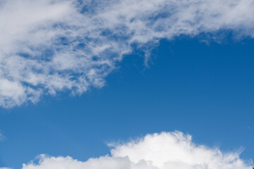 Wall Mural - white clouds on clear sky