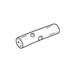 Fototapete - Wooden Object Vector: A minimalist vector illustration of a wooden object, perfectly suited for educational resources, DIY projects, or artistic design endeavors.