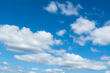 Wall Mural - white clouds on clear sky