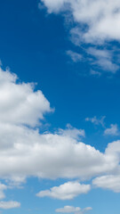 Wall Mural - white clouds on clear sky