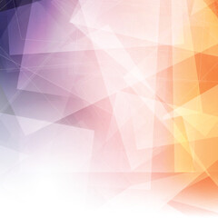 Poster - Abstract background featuring geometric shapes in pastel color palette isolated on transparent background