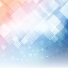Poster - Abstract background with blurred squares in pastel colors gradient art isolated on transparent background