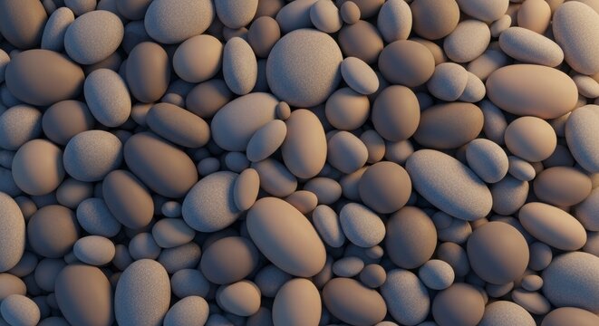 Smooth Stone Texture Background with Neutral Colors and Rounded Shapes