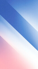 Poster - Abstract gradient illustration featuring soft hues of blue, pink, and white, creating a serene and calming atmosphere with smooth diagonal lines and gentle transitions