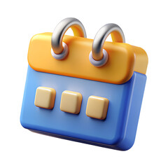 Poster - 3D Plastic Calendar Icon