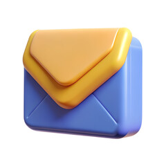 Poster - 3D Plastic Email Envelope Icon