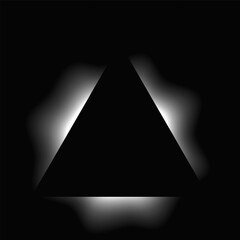Poster - Triangle illuminate light frame