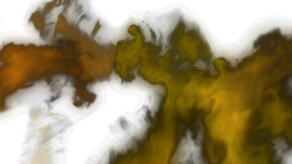 swirling waves of golden amber flow in an abstract design against a deep black background, full of m